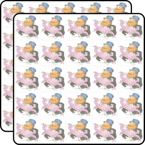 Figment & Dreamfinder Purple Dragon Character Cartoon Fantasy Theme Park Inspired Design 1 Inch Vinyl Stickers 50pcs Water Bottle Laptop Phone in Kuwait