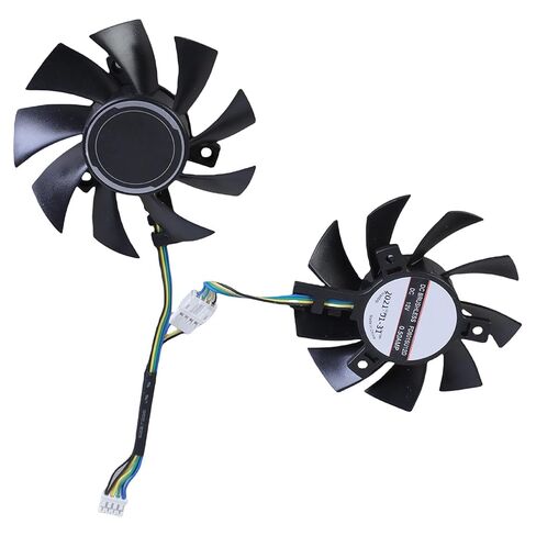 1 زوج 75 مللي متر بطاقة الرسومات التبريد VGA مروحة FD8015U12D 4Pin 12 فولت مبردات مروحة ل GTX1660Ti RTX2060 الألعاب OC in Kuwait