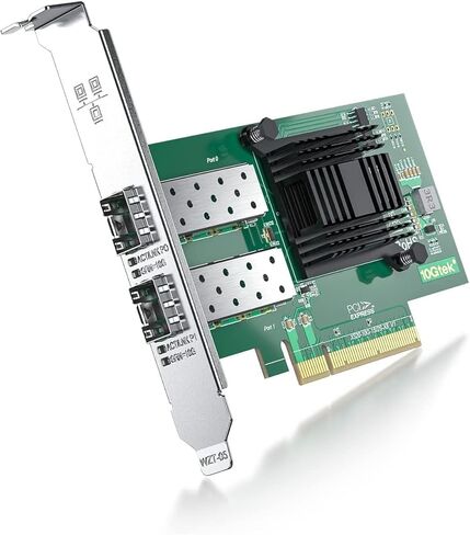 بطاقة شبكة 10 جيجا بايت X520-DA2 بطاقة إيثرنت PCI-E Intel PCI-E NIC Dual SFP+ منفذ E10G42BTDA، وحدة تحكم Intel 82599ES، محول PCI Express LAN يدعم Windows Server/Windows، Linux، VMware in Kuwait