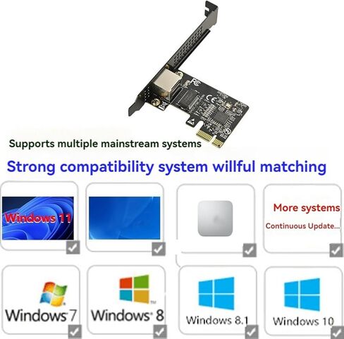 5GB PCIE Network Card PCI Express X1 to RJ45 Gigabit Ethernet Service Network Card 10/100/1000M/2.5G/5G for PC in Kuwait