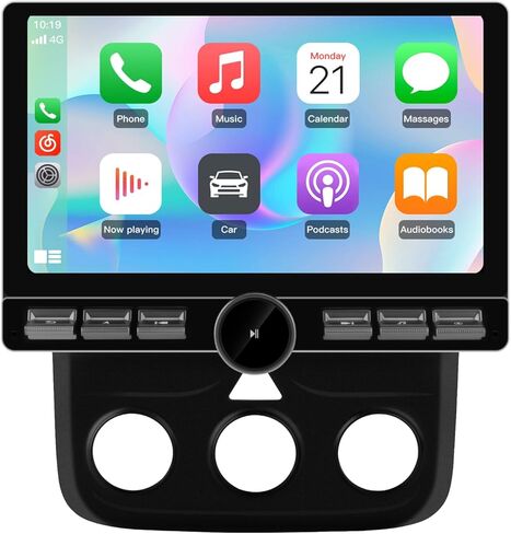 ستيريو راديو السيارة Junsun Qualcomm 8-Core لسيارة Dodge Ram 2013-2019 1500/2500/3500 (4GB RAM 64GB ROM)، شاشة لمس 10.6 بوصة HD IPS مدمجة 4G LTE مع Carplay لاسلكي Android Auto GPS WiFi BT SWC Manual AC in Kuwait