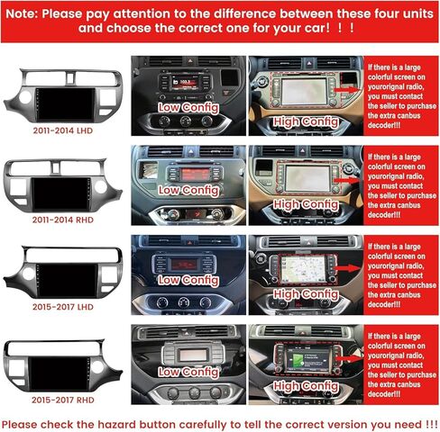 [2G+64G] ستيريو سيارة Android 15 لكيا ريو 2015 2016 2017 Carplay Android Auto، شاشة لمس 9 بوصة راديو GPS ملاحة بلوتوث واي فاي FM RDS EQ+كاميرا احتياطية AHD مجانية in Kuwait