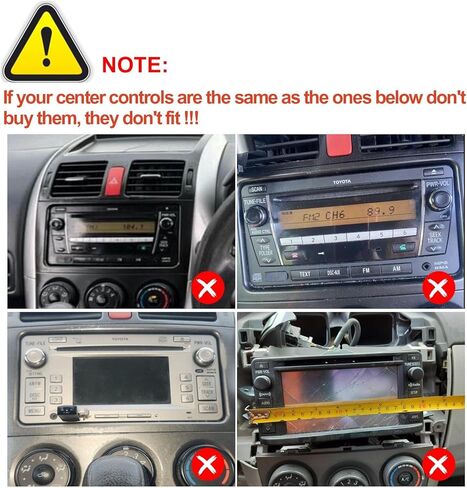 راديو ستيريو للسيارة Android 13 لسيارة Toyota Corolla 2009-2013 مع Carplay Android Auto، مشغل صوت للسيارة 9 بوصات مع شاشة لمس بلوتوث FM/RDS WiFi SWC Mirror Link GPS Navigation Head Unit in Kuwait