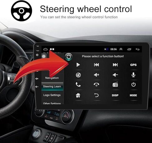 راديو ستيريو للسيارة Android 13 لسيارة Toyota Corolla 2009-2013 مع Carplay Android Auto، مشغل صوت للسيارة 9 بوصات مع شاشة لمس بلوتوث FM/RDS WiFi SWC Mirror Link GPS Navigation Head Unit in Kuwait