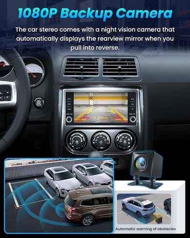 [8Core 4G+64G] راديو ستيريو للسيارة Dodge Avenger Challenger 2008-2014: لـ Dodge RAM 1500 2009-2012، شاشة لمس لاسلكية Carplay Android Auto GPS WiFi Bluetooth SWC FM AM RDS DSP كاميرا احتياطية in Kuwait