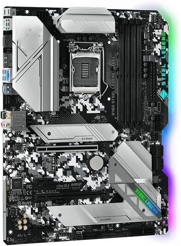 لوحة أم للكمبيوتر الشخصي مناسبة للوحة الأم ASRock B460 Steel Legend LGA 1200 تدعم I7-10700F 10400F 10100F CPU DDR4 128GB SATA 6Gb/s M.2 Micro ATX in Kuwait