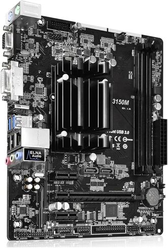لوحة أم للكمبيوتر الشخصي تناسب ASROCK N3150M اللوحة الأم Intel رباعية النواة N3150 USB3.0 2×SATA III HDMI Micro ATX DDR3 16GB in Kuwait