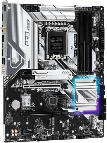 لوحة أم للكمبيوتر الشخصي مناسبة لـ ASRock Z790 PRO RS WiFi اللوحة الأم Intel LGA 1700 DDR5 256GB Hyper M.2 Wi-Fi 6E تدعم I7-14700 I5-13600 I9-12900 CPU in Kuwait
