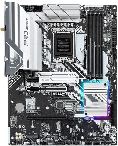 لوحة أم للكمبيوتر الشخصي مناسبة لـ ASRock Z790 PRO RS WiFi اللوحة الأم Intel LGA 1700 DDR5 256GB Hyper M.2 Wi-Fi 6E تدعم I7-14700 I5-13600 I9-12900 CPU in Kuwait