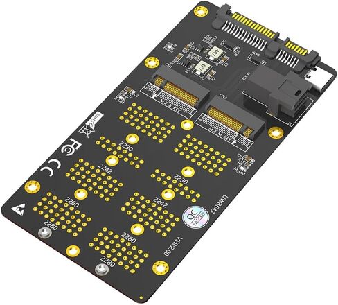JMT M.2 NVMe SSD/SATA-Bus SSD to SFF-8643 and SATA Adapter 2 in 1 Combo for M.2 2230 2242 2260 2280 SSD in Kuwait
