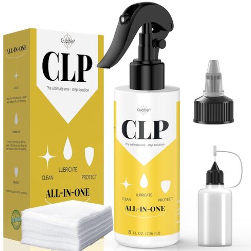 Gun Oil 2 oz & 1 oz Needle Oiler Gun Lubricant, Multi-Purpose Gun Cleaning Kit Protector, Clp Gun Cleaner and Lubricant, Gun Cleaning kit with Oil and Cleaner - by Qucship in Kuwait