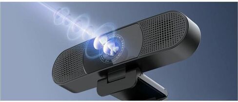 EMEET C980 Pro 4K - كاميرا ويب 3 في 1 قابلة للتوصيل والتشغيل مع عدسة 4K وأربعة ميكروفونات لتقليل الضوضاء ومكبرات صوت بقدرة 1 وات وغطاء خصوصية مغناطيسي. مجال رؤية قابل للتعديل من 60 درجة إلى 98 درجة مع تصحيح الإضاءة المنخفضة تلقائيًا in Kuwait