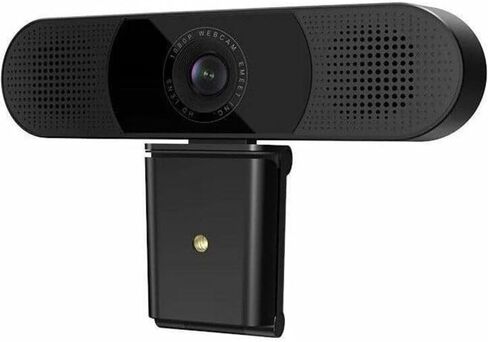 EMEET C980 Pro 4K - كاميرا ويب 3 في 1 قابلة للتوصيل والتشغيل مع عدسة 4K وأربعة ميكروفونات لتقليل الضوضاء ومكبرات صوت بقدرة 1 وات وغطاء خصوصية مغناطيسي. مجال رؤية قابل للتعديل من 60 درجة إلى 98 درجة مع تصحيح الإضاءة المنخفضة تلقائيًا in Kuwait
