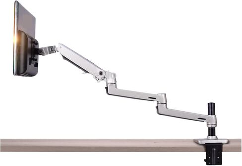 حامل شاشة، ألومنيوم كامل بدون حركة رفع ذراع طويل للغاية 10-38 بوصة LED شاشة LCD حامل حامل شاشة - 1-V63C-فضي in Kuwait