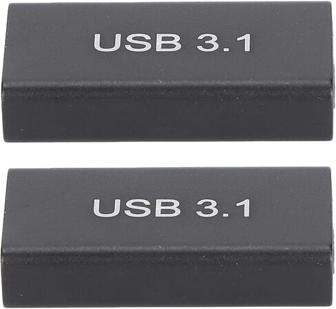 Gugxiom 2 قطعة USB C إلى USB A محول 10 جيجابت في الثانية، نوع C أنثى إلى USB3.1 موصل أنثى، وصلة نقل بيانات برأس مستقيم للكمبيوتر المحمول in Kuwait