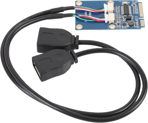 Dioche MPCIe إلى USB بطاقة محول توسيع منفذ USB 2.0 مزدوج لأجهزة الكمبيوتر المحمولة محول نقل بيانات عالي السرعة للأجهزة الخارجية MPCIe مدمج إلى محول مزدوج لتعزيز in Kuwait