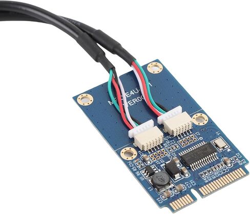 Dioche MPCIe إلى USB بطاقة محول توسيع منفذ USB 2.0 مزدوج لأجهزة الكمبيوتر المحمولة محول نقل بيانات عالي السرعة للأجهزة الخارجية MPCIe مدمج إلى محول مزدوج لتعزيز in Kuwait