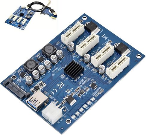 موسع محول HEEPDD PCIe USB3.0، بطاقة توسيع PCIe 1X إلى 4X لترقية سطح المكتب وعشاق التكنولوجيا موسع محول USB3.0، مستلزمات كمبيوتر Nan فعالة in Kuwait