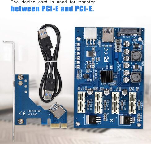 موسع محول HEEPDD PCIe USB3.0، بطاقة توسيع PCIe 1X إلى 4X لترقية سطح المكتب وعشاق التكنولوجيا موسع محول USB3.0، مستلزمات كمبيوتر Nan فعالة in Kuwait