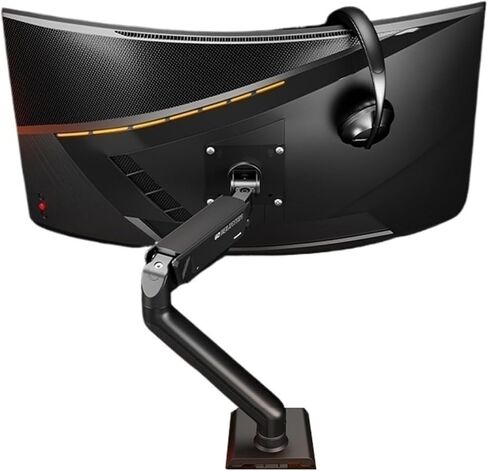 Monitor Desk Mount Single Monitor Mount, Height Adjustable Monitor Arm with C-Clamp & Grommet Base, 75X75 Or 100X100Mm, for 17″–32″ Screens Up to 19.8 Lbs Computer Monito-White in Kuwait