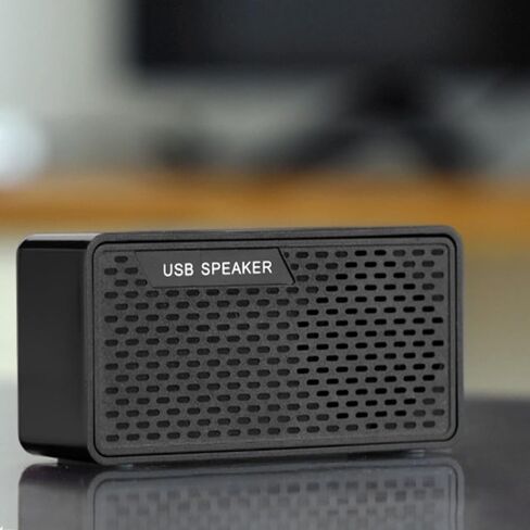 Cabilock USB Mini Soundbar Speaker for Laptop and Desktop, Portable USB Speaker with Surround Sound, Compatible with 5v Dc Devices for Home and Office Use in Kuwait