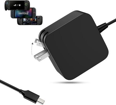 شاحن USB C بقدرة 65 وات متوافق مع ASUS ROG Xbox Ally X، شاحن سريع 6FT متوافق مع Nintendo Switch 1/2، وSteam Deck، وLegion Go، وMSI Claw، وGPD Win، وAyaneo، وOneexplayer والكمبيوتر المحمول in Kuwait