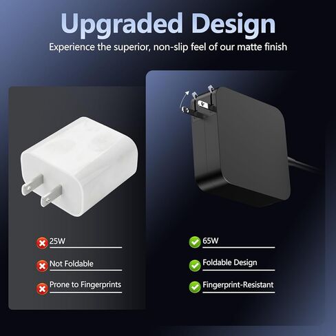شاحن USB C بقدرة 65 وات متوافق مع ASUS ROG Xbox Ally X، شاحن سريع 6FT متوافق مع Nintendo Switch 1/2، وSteam Deck، وLegion Go، وMSI Claw، وGPD Win، وAyaneo، وOneexplayer والكمبيوتر المحمول in Kuwait