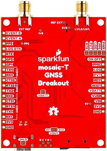 توقيت SparkFun GNSS Breakout - Mosaic-T - وحدة متعددة النطاقات - دقة توقيت 5 ns - USB-C - تسجيل microSD - هوائي SMA و10 ميجاهرتز EXT REF - AIM+ تخفيف التداخل in Kuwait