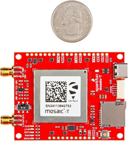 توقيت SparkFun GNSS Breakout - Mosaic-T - وحدة متعددة النطاقات - دقة توقيت 5 ns - USB-C - تسجيل microSD - هوائي SMA و10 ميجاهرتز EXT REF - AIM+ تخفيف التداخل in Kuwait