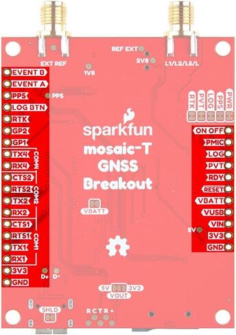 توقيت SparkFun GNSS Breakout - Mosaic-T - وحدة متعددة النطاقات - دقة توقيت 5 ns - USB-C - تسجيل microSD - هوائي SMA و10 ميجاهرتز EXT REF - AIM+ تخفيف التداخل in Kuwait