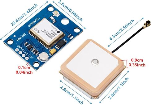 5-Pack GY-NEO6MV2 NEO-6M وحدة التحكم في الطيران GPS 3V-5V مع هوائي سيراميك فائق لـ Arduino EEPROM APM 2.5 in Kuwait