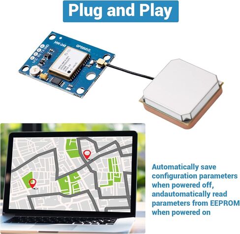 5-Pack GY-NEO6MV2 NEO-6M وحدة التحكم في الطيران GPS 3V-5V مع هوائي سيراميك فائق لـ Arduino EEPROM APM 2.5 in Kuwait