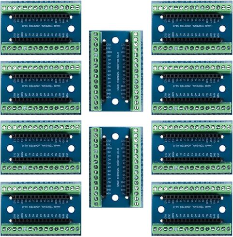 لوحة توسيع محول وحدة التحكم Nano V3.0 مع درع Nano IO لتطوير Arduino Nano وATMEGA328P AVR (10 قطع) in Kuwait