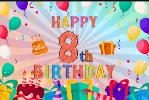 Happy 3rd Birthday Colorful Banner Backdrop Rainbow Color Art 3 Years Old Party Background Decorations for Girls Boys Kids Bday Photography Supplies in Saudi Arabia