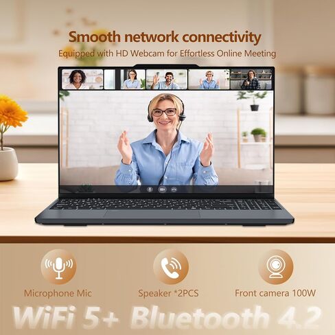 2026 Laptop, 15.6 Inch Laptop Computer with N150 Processor(up to 3.6GHz), 16GB RAM 1TB SSD,Backlit Keyboard with Fingerprint Unlocking, FHD 1920*1080,WiFi 5,BT 4.2, Laptop for Business Student in Kuwait