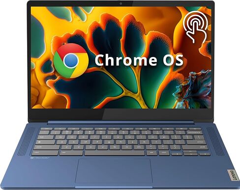 Lenovo IdeaPad Slim 3 Chromebook، كمبيوتر محمول بشاشة لمس 14 بوصة FHD IPS، MediaTek Kompanio 520، 4 جيجابايت LPDDR4X، 64 جيجابايت eMMC، كاميرا عالية الدقة، WiFi 6، نظام تشغيل Chrome، Abyss Blue (متجدد) in Kuwait