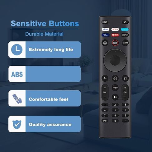 XRT140 Replacement Remote Control Compatible with VIZIO VFD32M-0807 VFD40M-0809 VFD40M-08 VFD32M-08 VHD32M-08 VHD24M-0810 VHD32M-0807 VHD32M-0810 VFD40M-0810 VFD43M-0804 V-Series HD Smart LED TV in Kuwait
