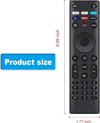 XRT140 Replacement Remote Control Compatible with VIZIO VFD32M-0807 VFD40M-0809 VFD40M-08 VFD32M-08 VHD32M-08 VHD24M-0810 VHD32M-0807 VHD32M-0810 VFD40M-0810 VFD43M-0804 V-Series HD Smart LED TV in Kuwait