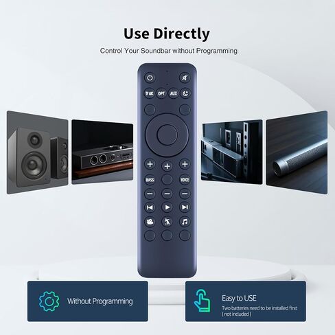 جهاز تحكم عن بعد بديل لشريط الصوت المحيطي للمسرح المنزلي Polk Audio متوافق مع موديلات RE9641-1/RE9114-1/RTRE91141، MagniFi 2/Max SR، Omni SB1 وMAGNIFI-MINI Soundbars in Kuwait