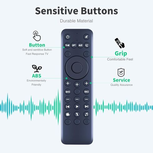 جهاز تحكم عن بعد بديل لشريط الصوت المحيطي للمسرح المنزلي Polk Audio متوافق مع موديلات RE9641-1/RE9114-1/RTRE91141، MagniFi 2/Max SR، Omni SB1 وMAGNIFI-MINI Soundbars in Kuwait