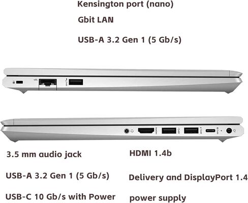 HP ProBook 445 G8 14 بوصة FHD (1920x1080) كمبيوتر محمول للأعمال، Ryzen5 5600U (6-Core)، ذاكرة الوصول العشوائي 16 جيجابايت، 512 جيجابايت SSD، كاميرا ويب، لوحة مفاتيح بإضاءة خلفية، بصمة الإصبع، Windows 10 Pro (متجدد) in Kuwait