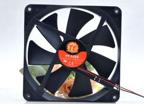 TT-1425 140x140x25mm DC12V 0.34A 2400RPM 98CFM 14CM 2-Wire Cooling Fan لسطح المكتب، وبطاقات الرسومات، ووحدة التحكم في الألعاب in Kuwait