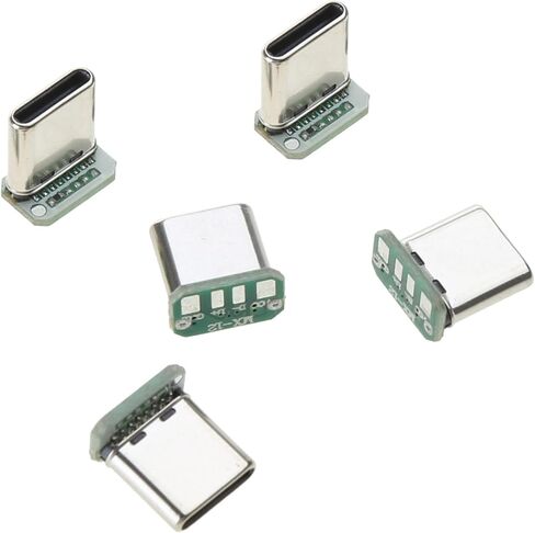 Copper Shell 16pin USB C Male Head 16p Connectors Repair Part Male Headphone to in Kuwait