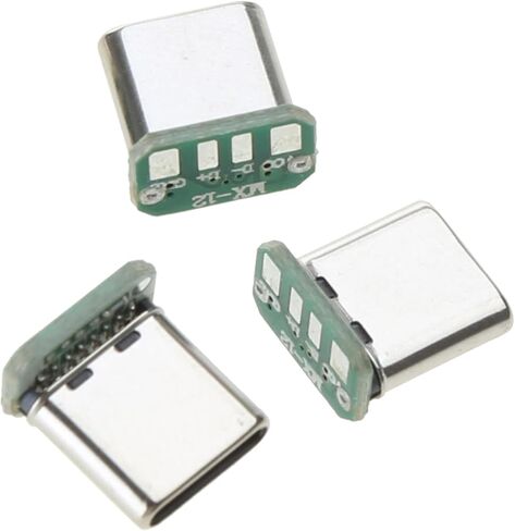 Copper Shell 16pin USB C Male Head 16p Connectors Repair Part Male Headphone to in Kuwait