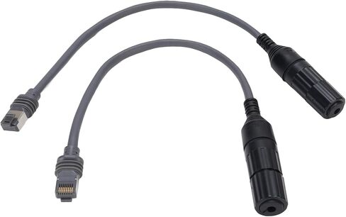 محول Fabater Satellite RJ45، موصل 1200 ميجابت في الثانية ذكر إلى أنثى لتمديد كابل مستطيل من الجيل 3 V3 مع سهولة التركيب لمودم راوتر الإنترنت عبر الأقمار الصناعية in Kuwait