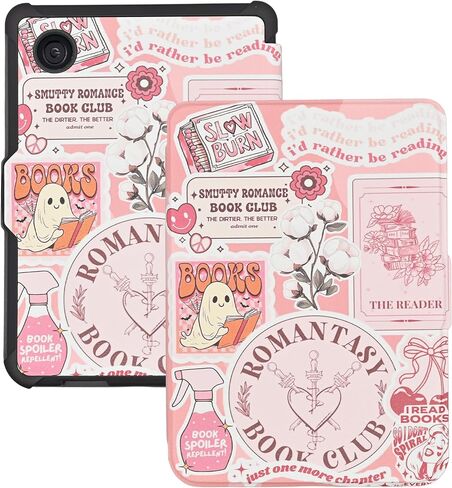 Case for Kobo Clara Colour/Clara BW/Kobo Clara 2E eReader 6 inch, Bookshelf Theme for Reading Premium PU Leather Protective Cover with Auto Sleep Wake, Spooky Ghost in Kuwait