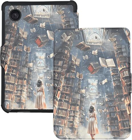 Case for Kobo Clara Colour/Clara BW/Kobo Clara 2E eReader 6 inch, Bookshelf Theme for Reading Premium PU Leather Protective Cover with Auto Sleep Wake, Spooky Ghost in Kuwait
