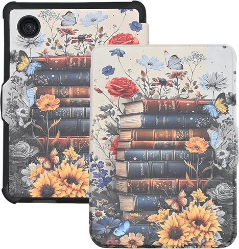 Case for Kobo Clara Colour/Clara BW/Kobo Clara 2E eReader 6 inch, Bookshelf Theme for Reading Premium PU Leather Protective Cover with Auto Sleep Wake, Spooky Ghost in Kuwait