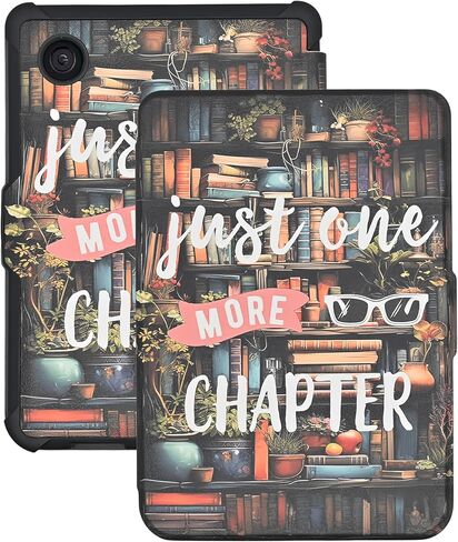 Case for Kobo Clara Colour/Clara BW/Kobo Clara 2E eReader 6 inch, Bookshelf Theme for Reading Premium PU Leather Protective Cover with Auto Sleep Wake, Spooky Ghost in Kuwait