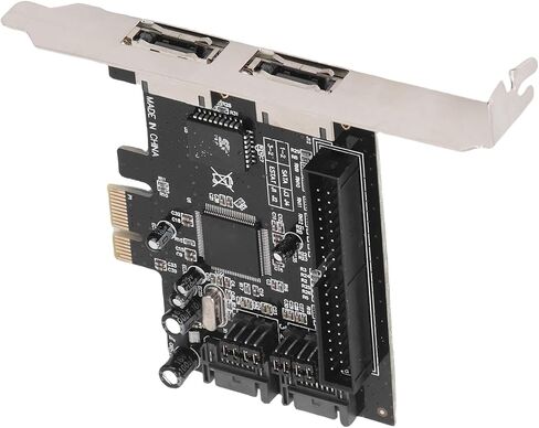 Pomya 2-Port PCIe لبطاقة التحكم مع ESATA - محول 3 جيجابت في الثانية لمحركات الأقراص الصلبة ATAIDE، التوصيل والتشغيل لـ، in Kuwait